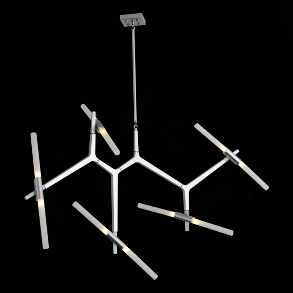 SL947.102.10 Люстра потолочная ST-Luce Серебристый/Белый G9 10*40W