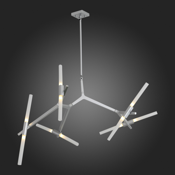SL947.102.10 Люстра потолочная ST-Luce Серебристый/Белый G9 10*40W
