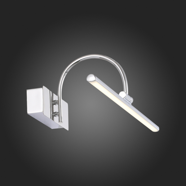 SL444.011.01 Подсветка для картин ST-Luce Хром/Хром LED 1*8W