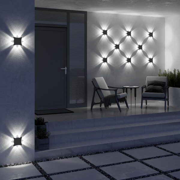 Уличный светильник 1631 TECHNO LED 8W 3000K черный