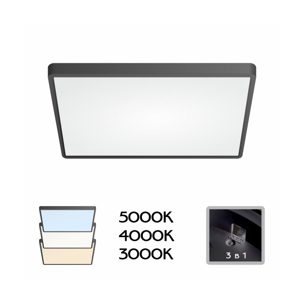 Светильник CL738K501V Бейсик Черный LED 50W Мульти