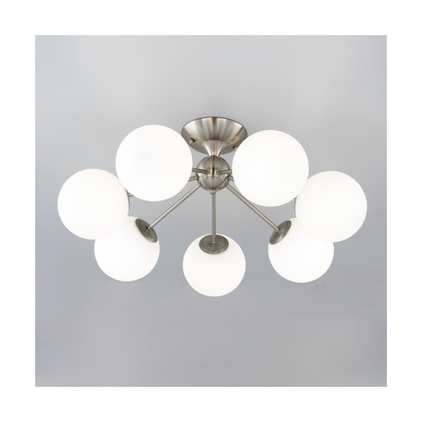 Люстра CL102174 Томми Хром Мат.+ Белый