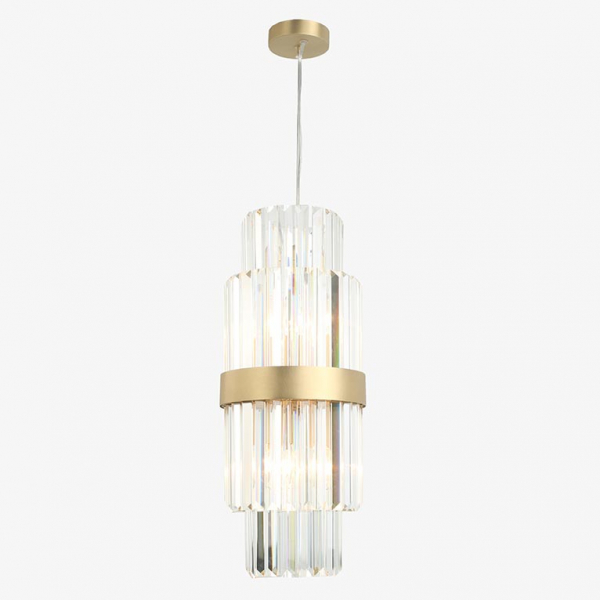 Подвес 10244/S brass D25*H55 см, 4*E14