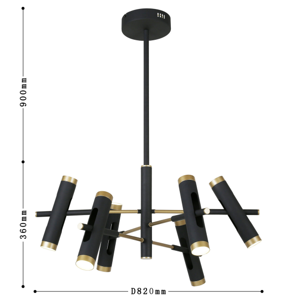 Люстра 2324-12P 82*86см LED12*3W 4000K, изображение 4