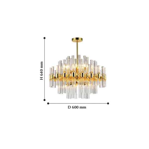 2205-10P, люстра подвесная, D600xH640, 10xE14x40W, excluded, изображение 2
