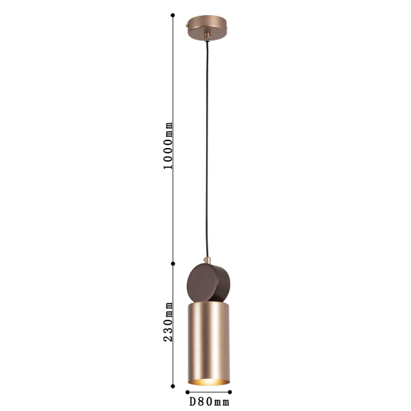 2214-1P, подвес, D80xH230/1230, 1xE27x40W, excluded, изображение 2