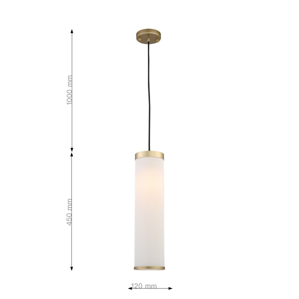 2712-1P, подвес, D120xH450/1450, 1xE14x40W, excluded, изображение 3