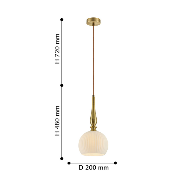 2651-1P, подвес, D200xH480/1480, 1xE27x60W, excluded, изображение 3