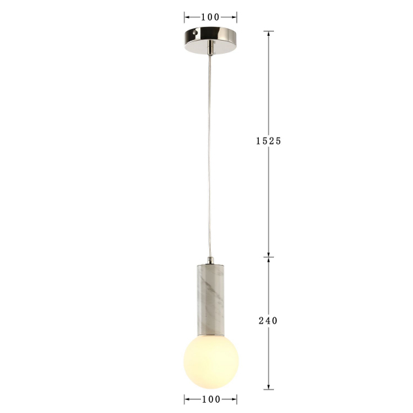 2751-1P, подвес, D100xH240/1765, 1xG9LEDx5W, 400LM, 3000K, included, изображение 3