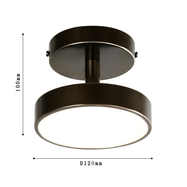 3060-1P, потолочный светильник, D120xH100, LEDx10W, 800LM, 4000K, included, изображение 3