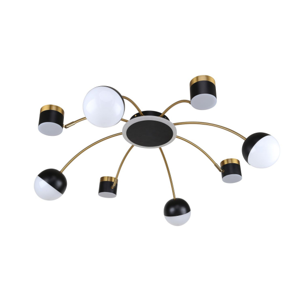 3096-8P, потолочная люстра, D920xH270, LEDx4W + 4xLEDx7W + 4xLEDx5W + 4xLEDx3W, 3394LM, 4000K, included, изображение 2