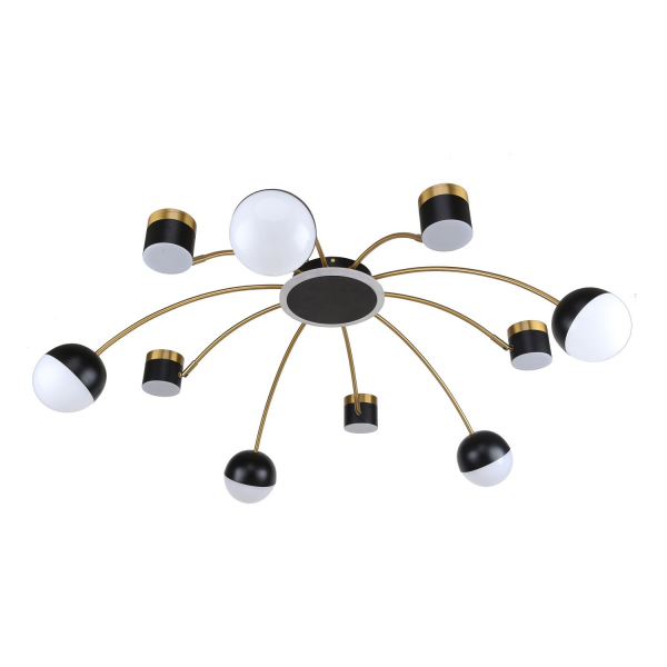3096-10P, потолочная люстра, D1100xH280, LEDx4W + 5xLEDx7W + 5xLEDx5W + 5xLEDx3W, 4169LM, 4000K, included, изображение 2