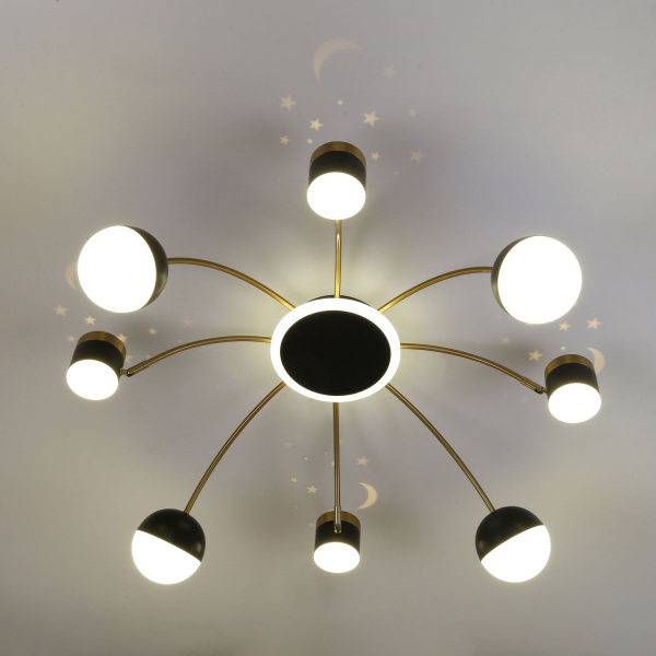 3096-8P, потолочная люстра, D920xH270, LEDx4W + 4xLEDx7W + 4xLEDx5W + 4xLEDx3W, 3394LM, 4000K, included, изображение 3