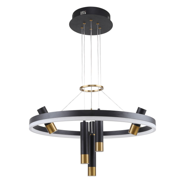 3097-7P, подвесная люстра, D600xH600/1000, LEDx35W + 6xLEDx3W, 3640LM, 4000K, included, изображение 2