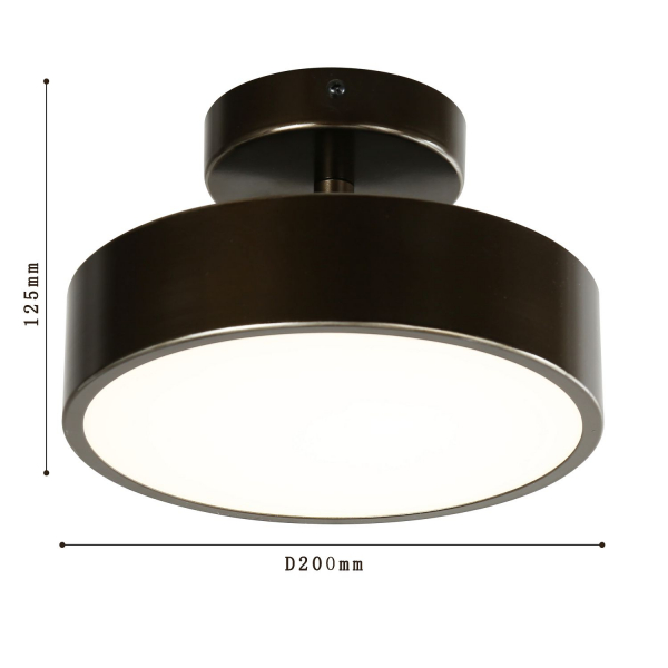 3060-2P, потолочный светильник, D200xH125, LEDx18W, 1440LM, 4000K, included, изображение 3
