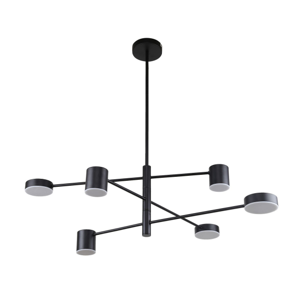 3094-6P, потолочная люстра, D900xH490/790, 3xLEDx5W + 3xLEDx7W, 1464LM, 4000K, included, изображение 2