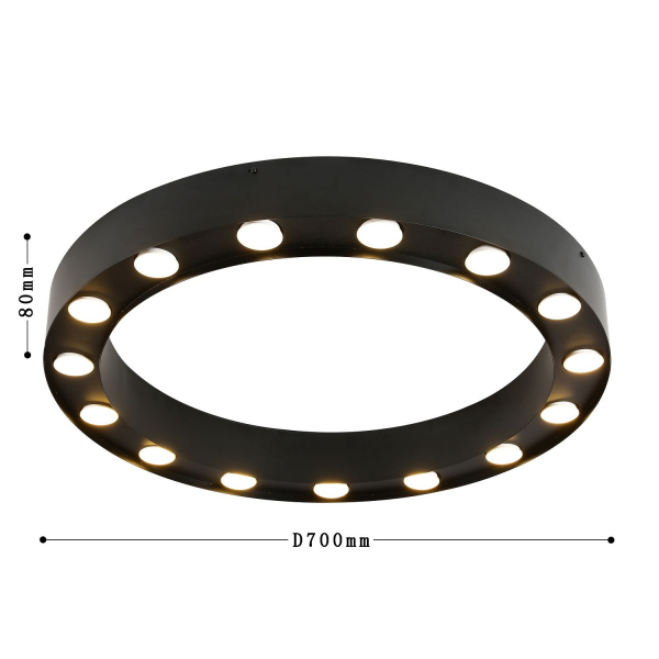 3007-15U, потолочная люстра, D700xH80, 15xGU10LEDx5W, excluded, изображение 3
