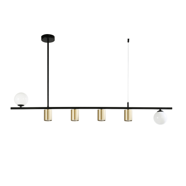 4040-6P, подвесная люстра, L1200xW100xH670, 2xG9LEDx5W + 4xGU10LEDx5W, excluded, изображение 2