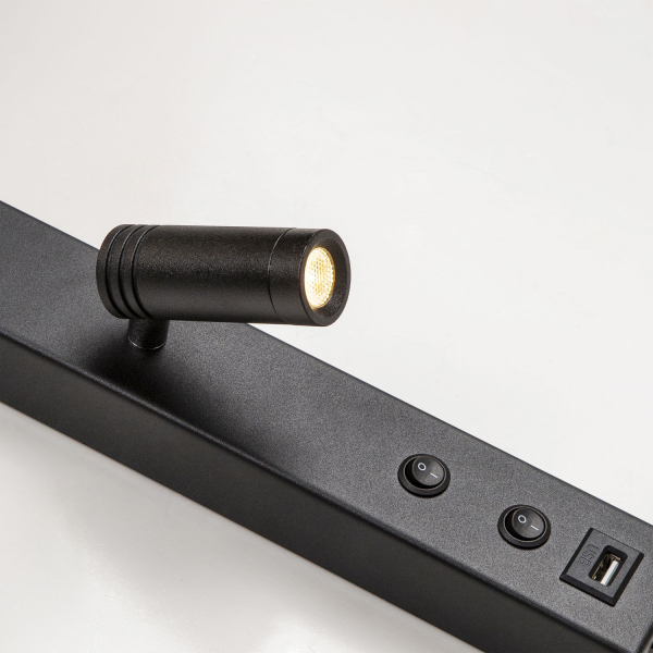 4068-2W, настенный светильник, D195xW195xH550, 1xLEDx3W + 1xLEDx5W, 640LM, 4000K, included, switch, USB, изображение 7