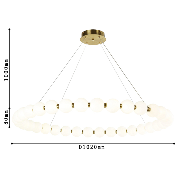 4014-10P, подвесная люстра, D1020xH80/1080, LEDx72W, 5760LM, 4000K, included, изображение 3