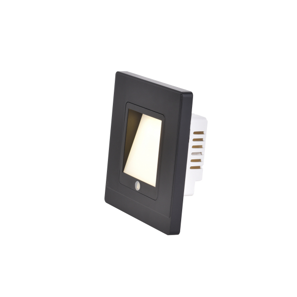 4046-1W, настенный светильник, D30xW86xH86, LEDx1W, 20LM, 3000K, IP20, included, sensor