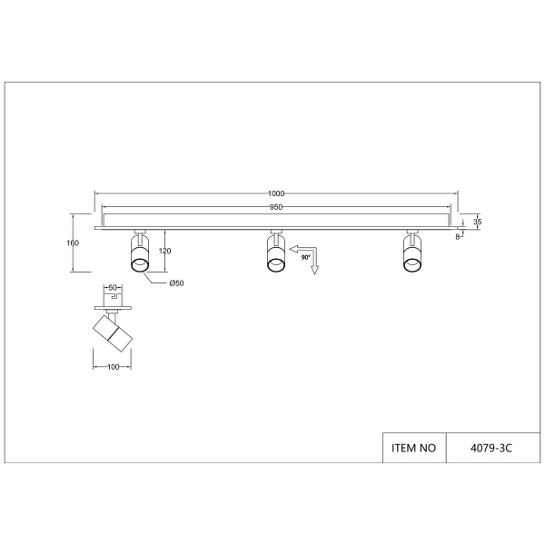 4079-3C, потолочный светильник, L1000xW100xH160, LEDx60W, 2200-4200LM, 3000-6000K, included, remote control, изображение 11