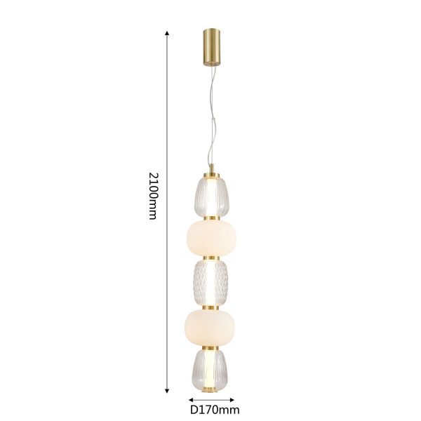4057-2P, подвес, D170xH900/2100, LEDx36W, 3272LM, 3000K, included, изображение 3