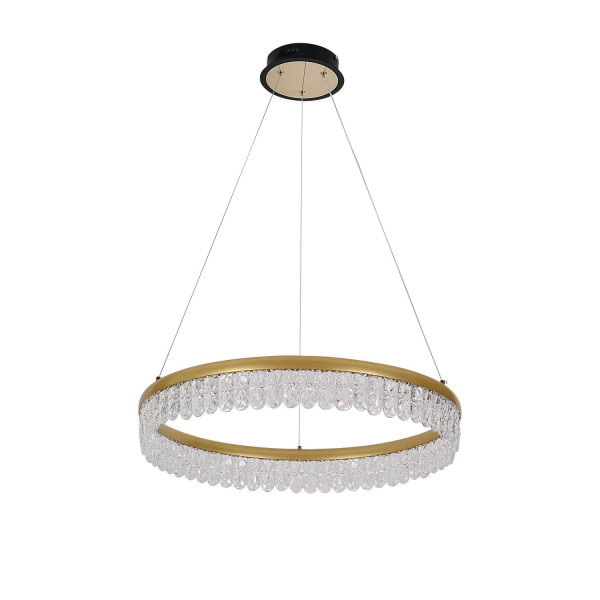 4186-1P, подвесная люстра, D600xH130/1000, LEDx68W, 3570LM, 3000-6000K, included, remote control, изображение 2