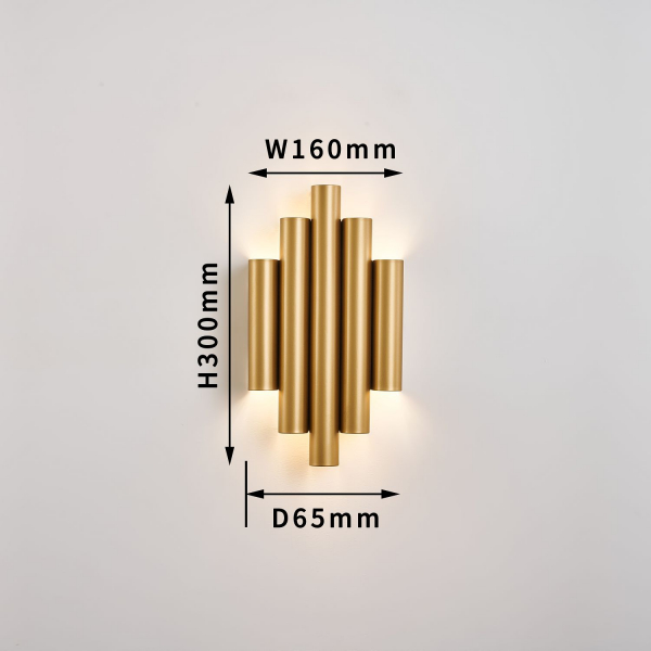 4125-2W, настенный светильник, D65xW160xH300, 2xLEDx9W, 1700LM, 4000K, included, изображение 3