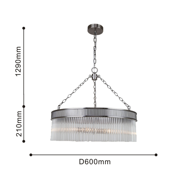 4201-6P, подвесная люстра, D600xH640/1500, 6xE14x40W, excluded, изображение 3