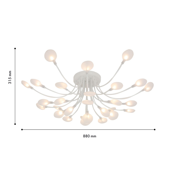 4198-28C, потолочная люстра, D880xH320, 28xG4LEDx3W, excluded, изображение 3