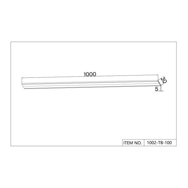 1002-TB-100, шинопровод, L1000xW30xH5, IP20, изображение 2