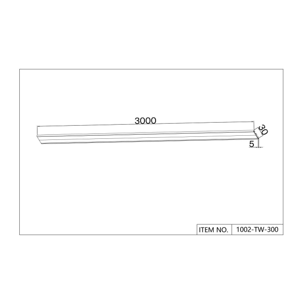 1002-TW-300, шинопровод, L3000xW30xH5, IP20, изображение 2