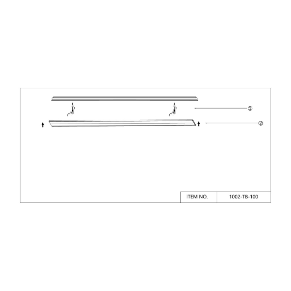 1002-TB-100, шинопровод, L1000xW30xH5, IP20, изображение 3