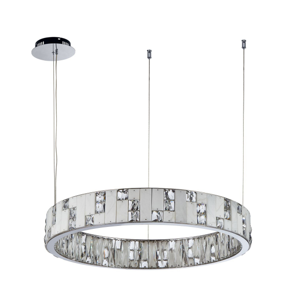 4205-6P, подвесная люстра, D630xH110/1500, 2xLEDx34W, 6800LM, 3000K, included, изображение 2