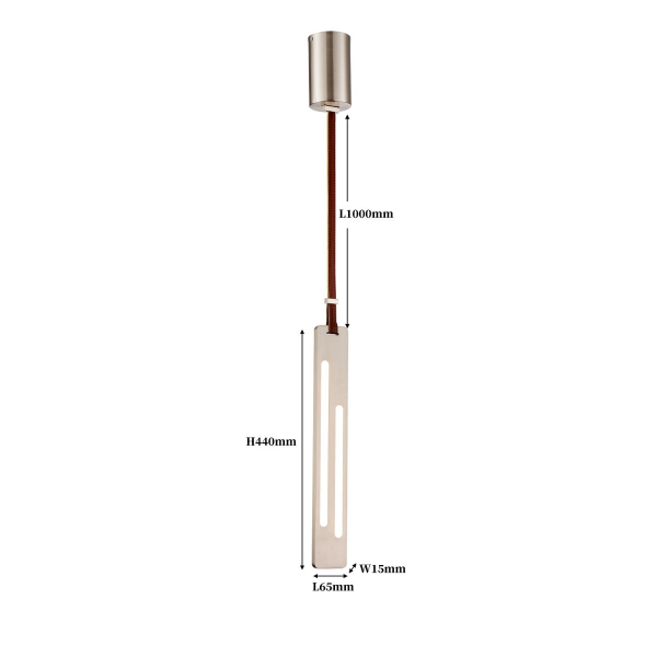 4218-1P, подвес, L65xW10xH600/1600, LEDx17W, 800LM, 3000K, included, изображение 3