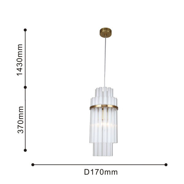 4203-1P, подвес, D170xH500/1800, 1xE14x40W, excluded, изображение 3