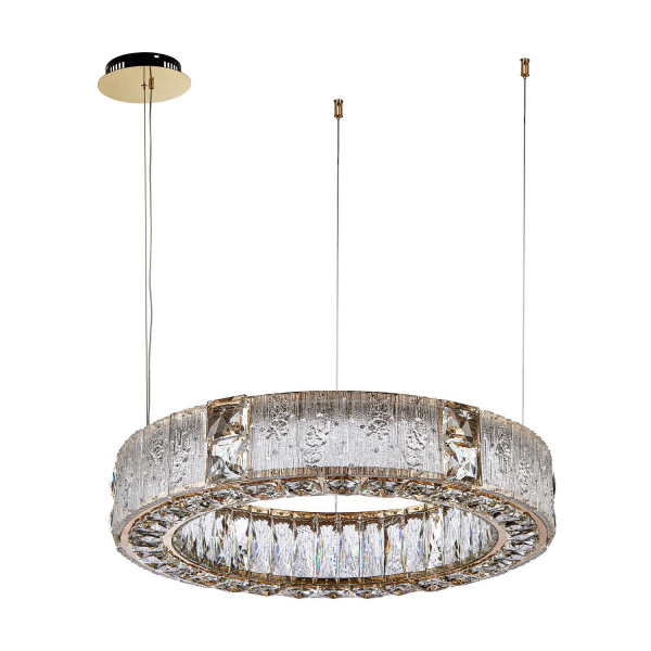 4204-6P, подвесная люстра, D600xH120/1500, LEDx60W, 6000LM, 3000K, included, изображение 2