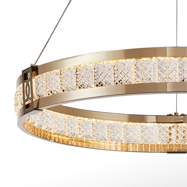 4206-6P, подвесная люстра, D600xH80/1500, 2xLEDx31W, 7120LM, 3000K, included, изображение 4