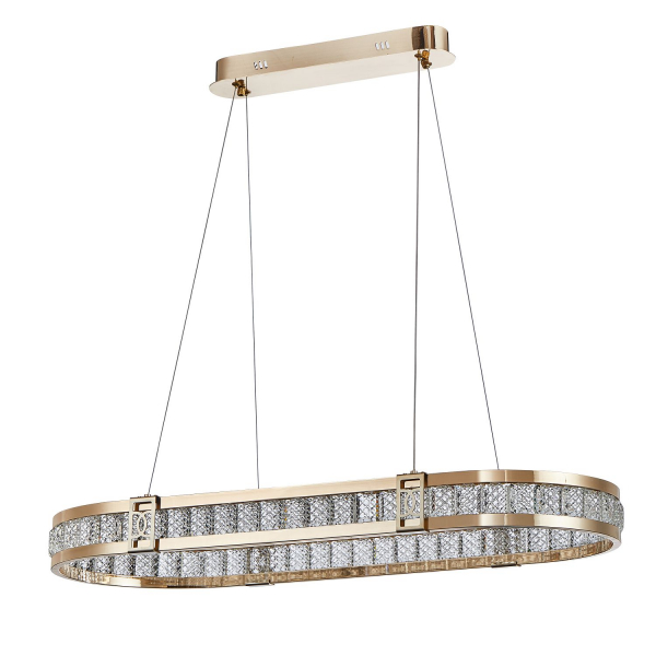 4206-9P, подвесная люстра, L860xW360xH80/1500, 2xLEDx35W, 7000LM, 3000K, included, изображение 2