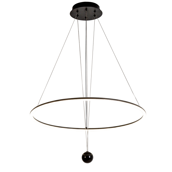 4588-6P, подвесная люстра, D600xH500/1500, LEDx37W, 2960LM, 4000K, included
