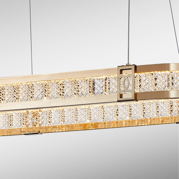 4206-9P, подвесная люстра, L860xW360xH80/1500, 2xLEDx35W, 7000LM, 3000K, included, изображение 4