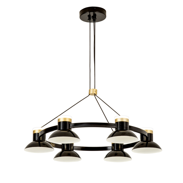 4516-6P, подвесная люстра, D625xH100/1800, 6xLEDx10W, 4800LM, 4000K, included