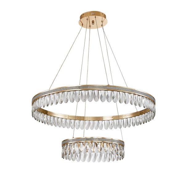 4207-12P, подвесная люстра, D400xD800xH100/1500, LEDx20W + LEDx43W, 6300LM, 3000K, included, изображение 2