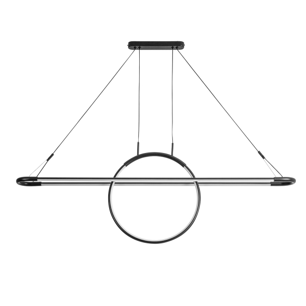 4587-12P, подвесная люстра, L1200xW115xH500/1500, LEDx60W, 4800LM, 4000K, included, изображение 2
