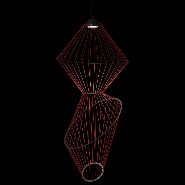 10292/B Red Подвесной светильник LOFT IT Beam, изображение 2