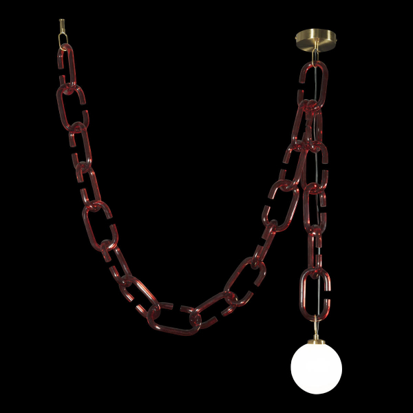 10128C Red Подвесной светильник LOFT IT Chain, изображение 2