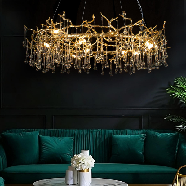 10068/1000 GD  Подвесная люстра LOFT IT Bijout, изображение 9