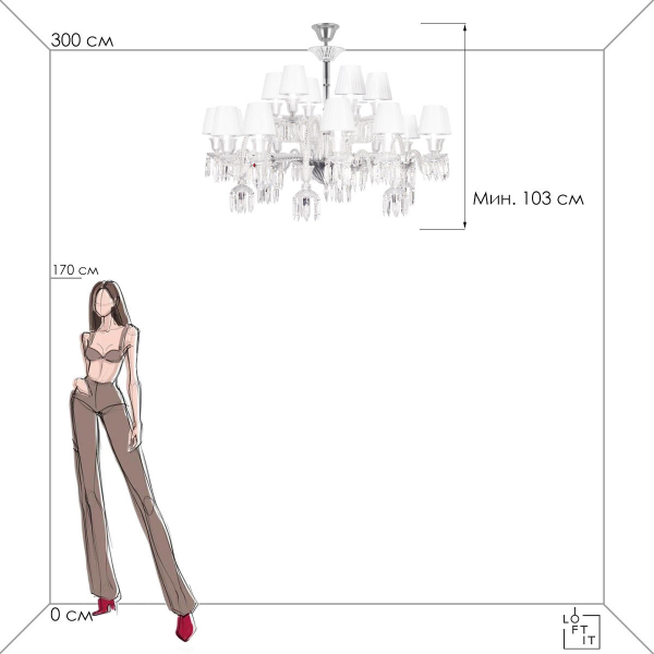 10209/24 Подвесной светильник LOFT IT Flambeau, изображение 4