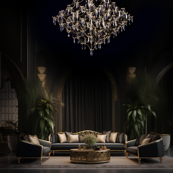 10259/1000 Gold Asfour Подвесной светильник LOFT IT Mira, изображение 9